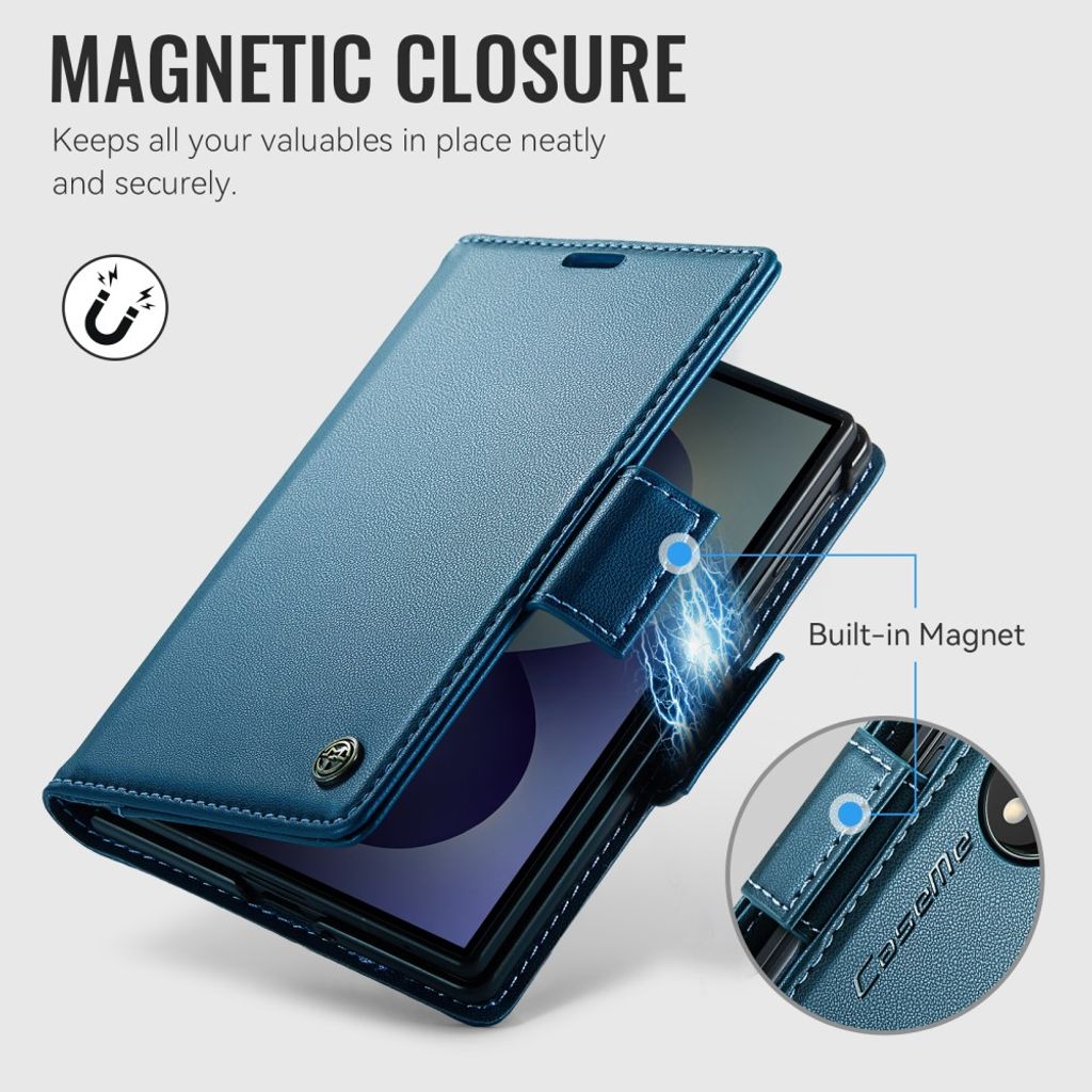 CASEME Samsung Galaxy Z Fold8 Flip Cover med RFID blokering - Blå