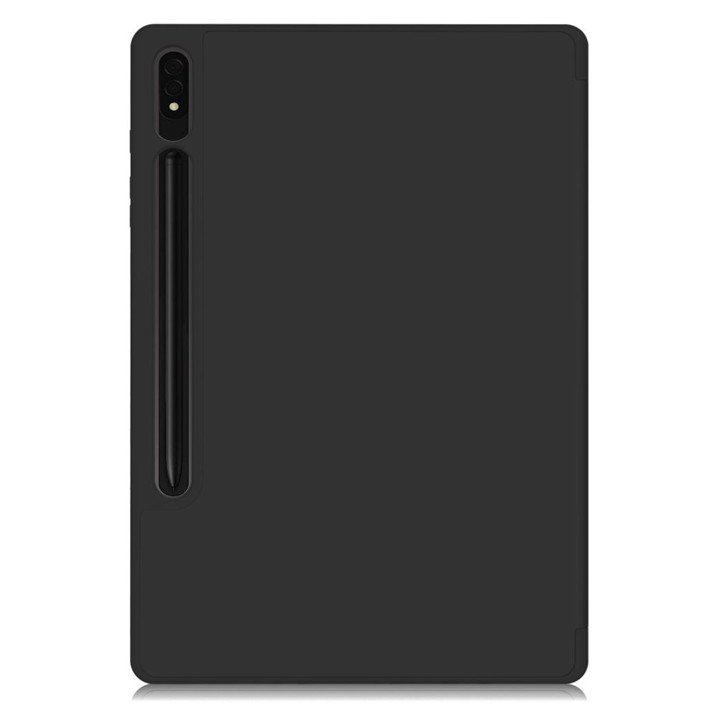Samsung Galaxy Tab S10 Plus-deksel med tredelt pennrom - svart