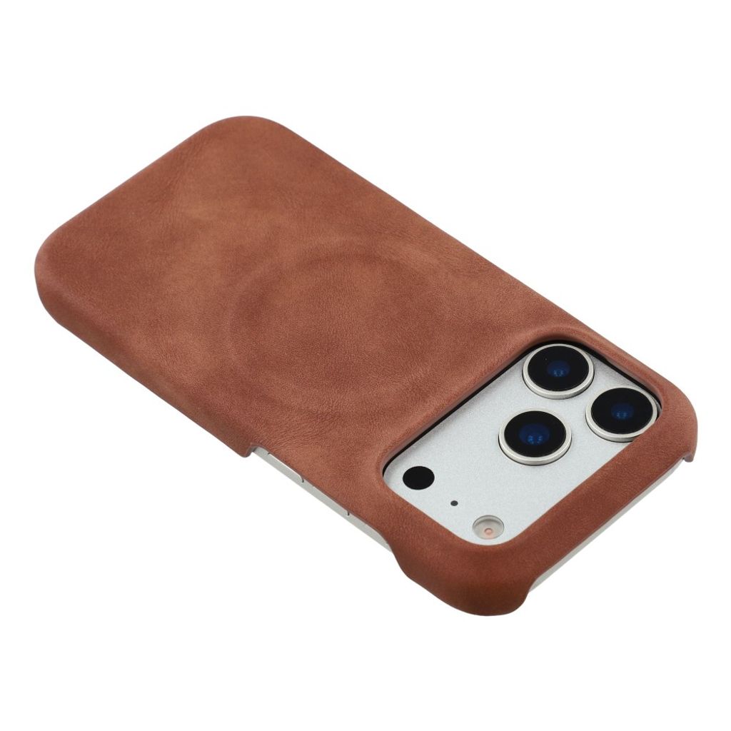 iPhone 18 Pro Max/17 Pro Max MagSafe Deksel PU-lær - Brun