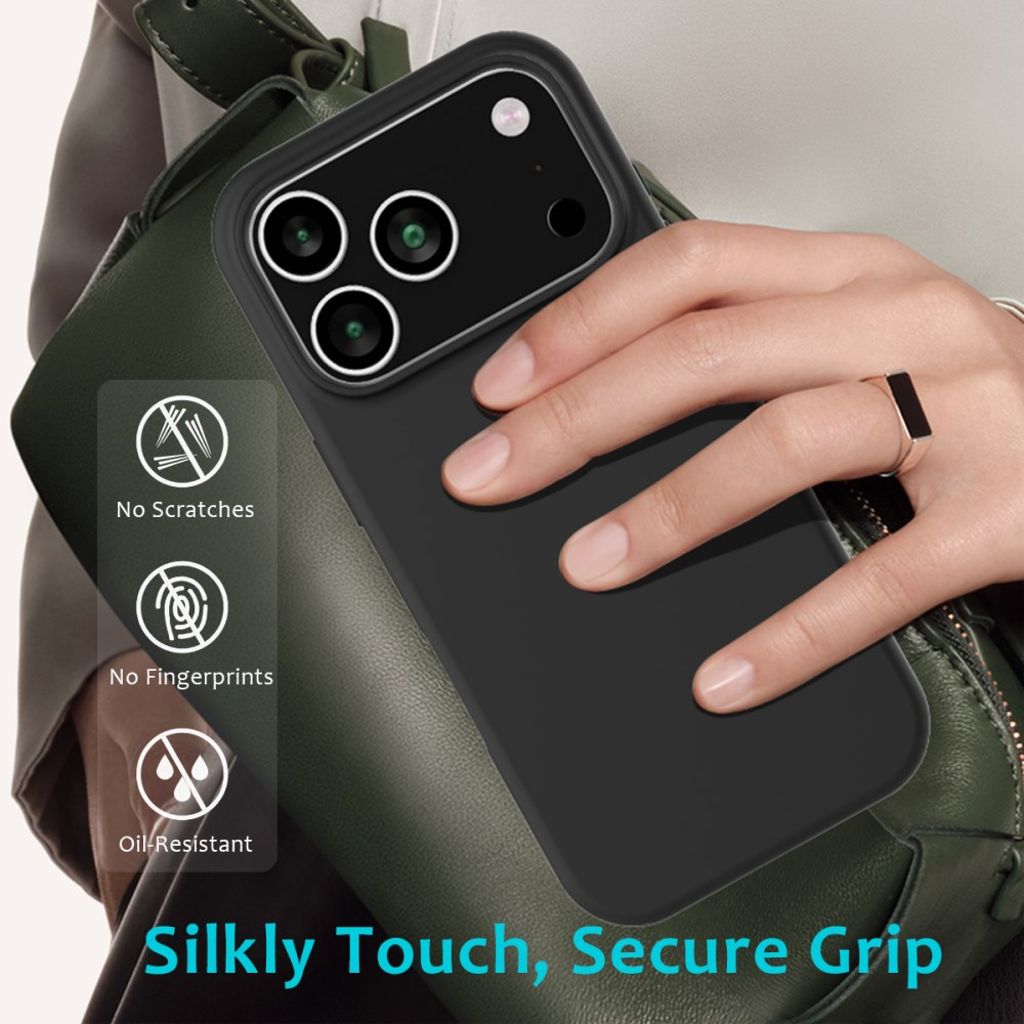 iPhone 17 Pro Max Silicone Phone Case - Black
