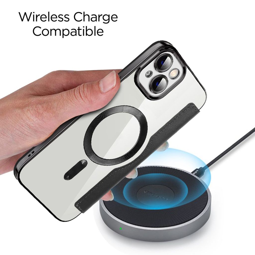 iPhone 14 Plus Plånboksfodral MagSafe RFID-blockerande - Brun