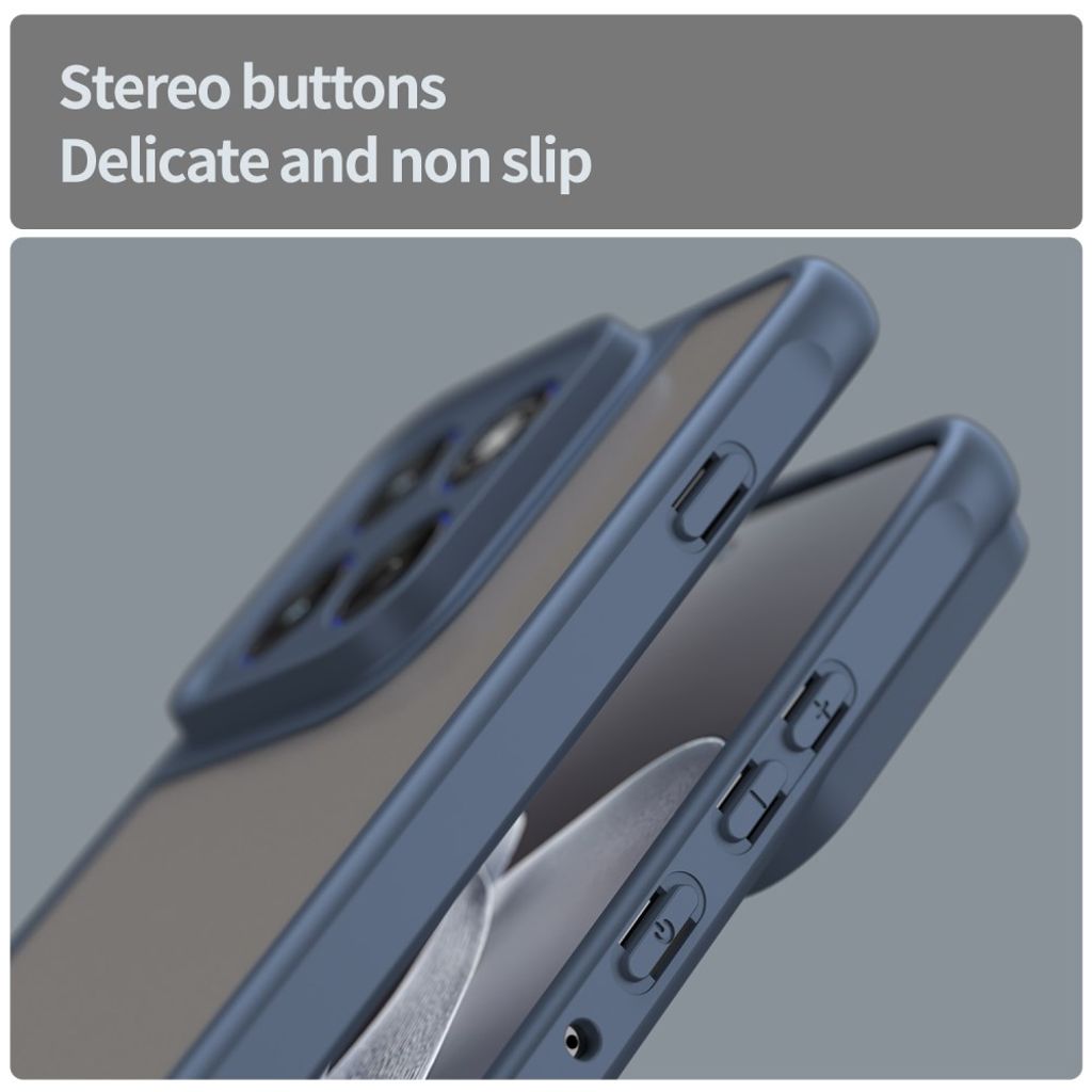 Motorola Edge 70 5G Case Drop Proof Frosted Translucent - Blue