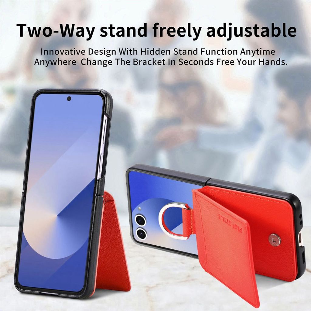 Samsung Galaxy Z Flip7 5G cover med ringholder - Orange