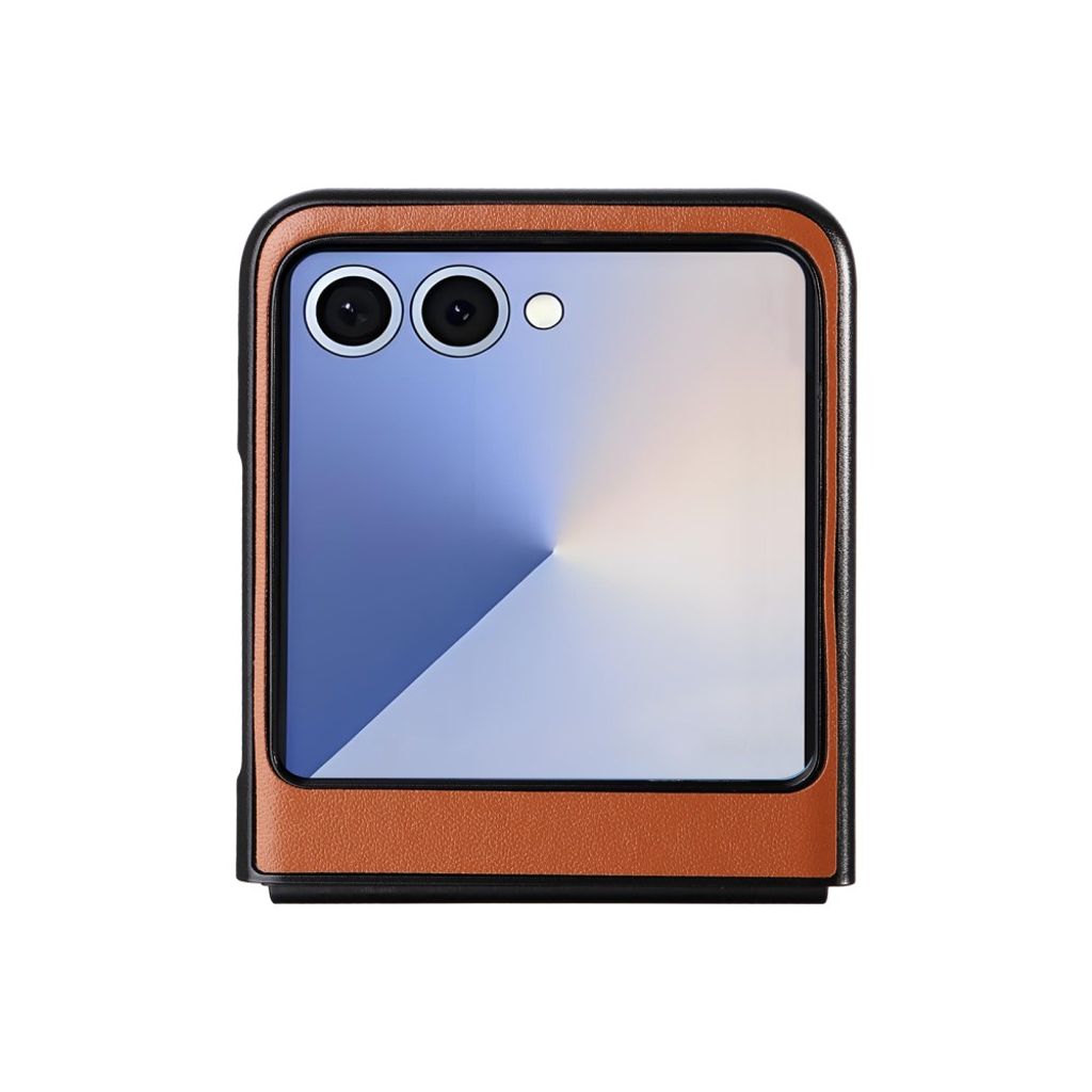 Samsung Galaxy Z Flip7 5G cover i PU-læder - Brun