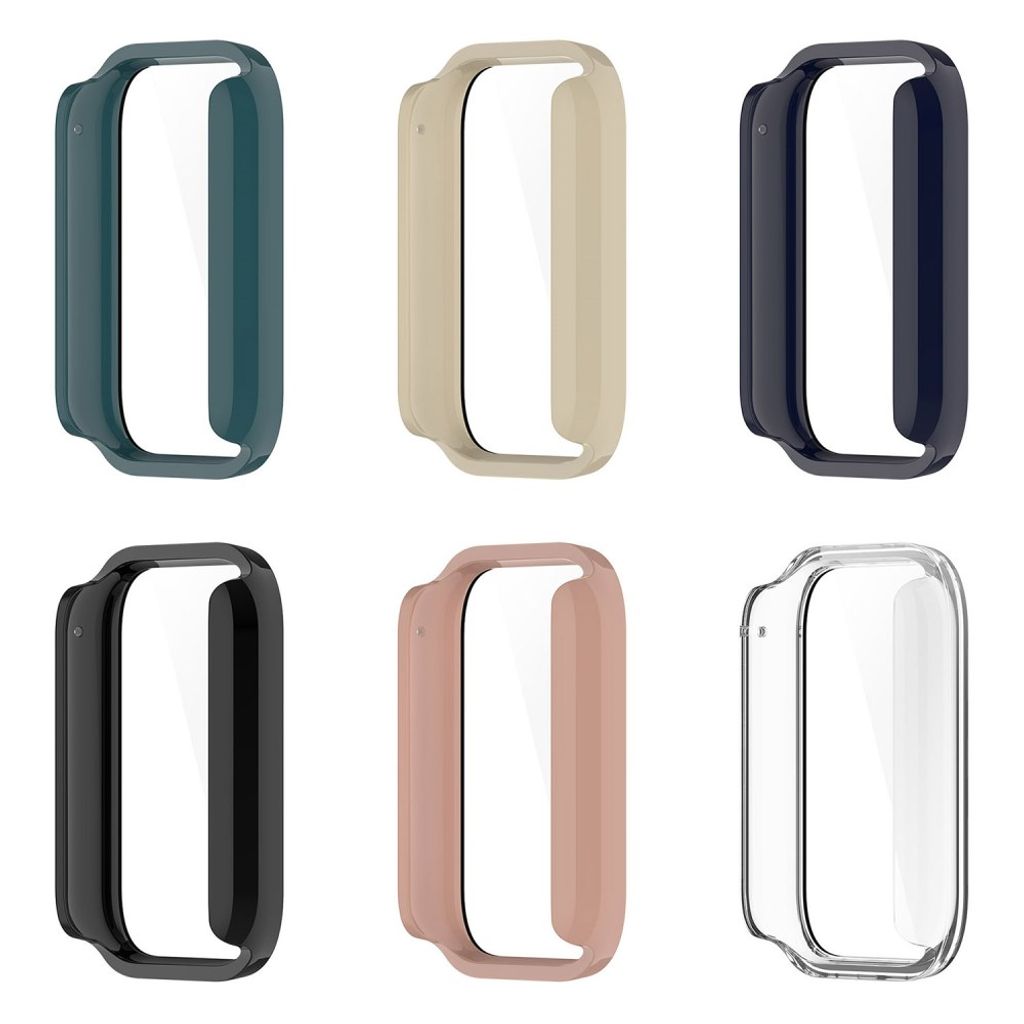 Xiaomi Smart Band 10 Pro -kotelo karkaistulla lasisella näytönsuojalla - musta