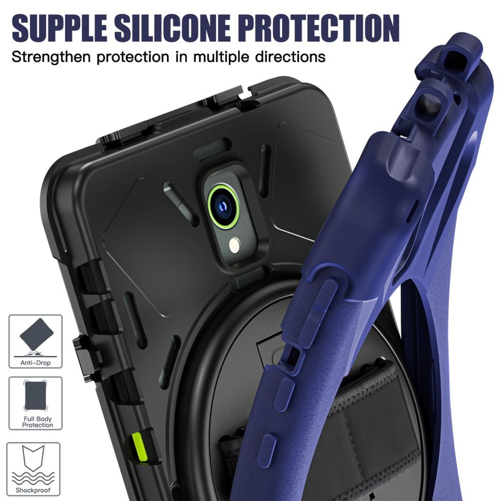 Samsung Galaxy Tab Active5/Active 3 Case Kickstand - Navy Blue