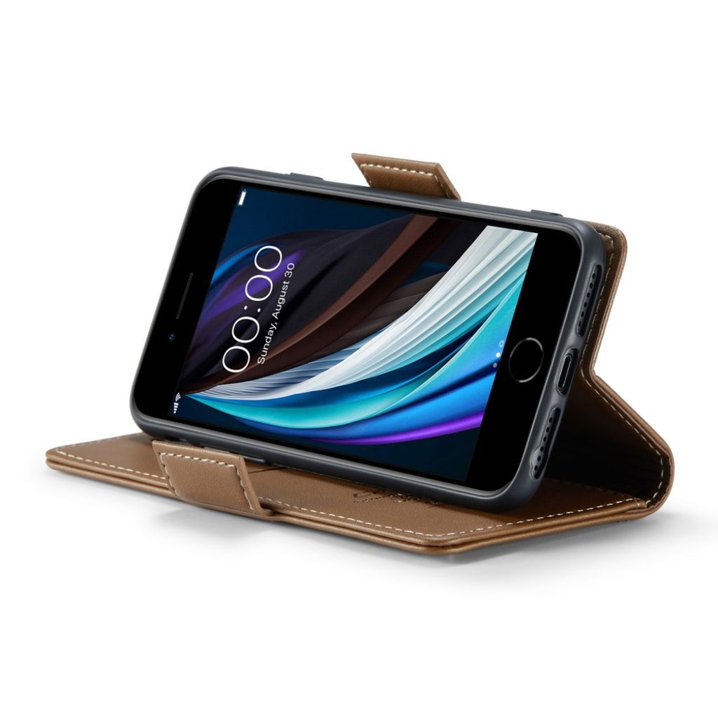 CASEME iPhone 6/6s/7/8/SE 2020/2022 Etui med Kortplads - Brun