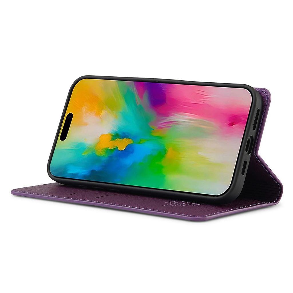 LC.IMEEKE iPhone 17 Wallet Cover - Purple