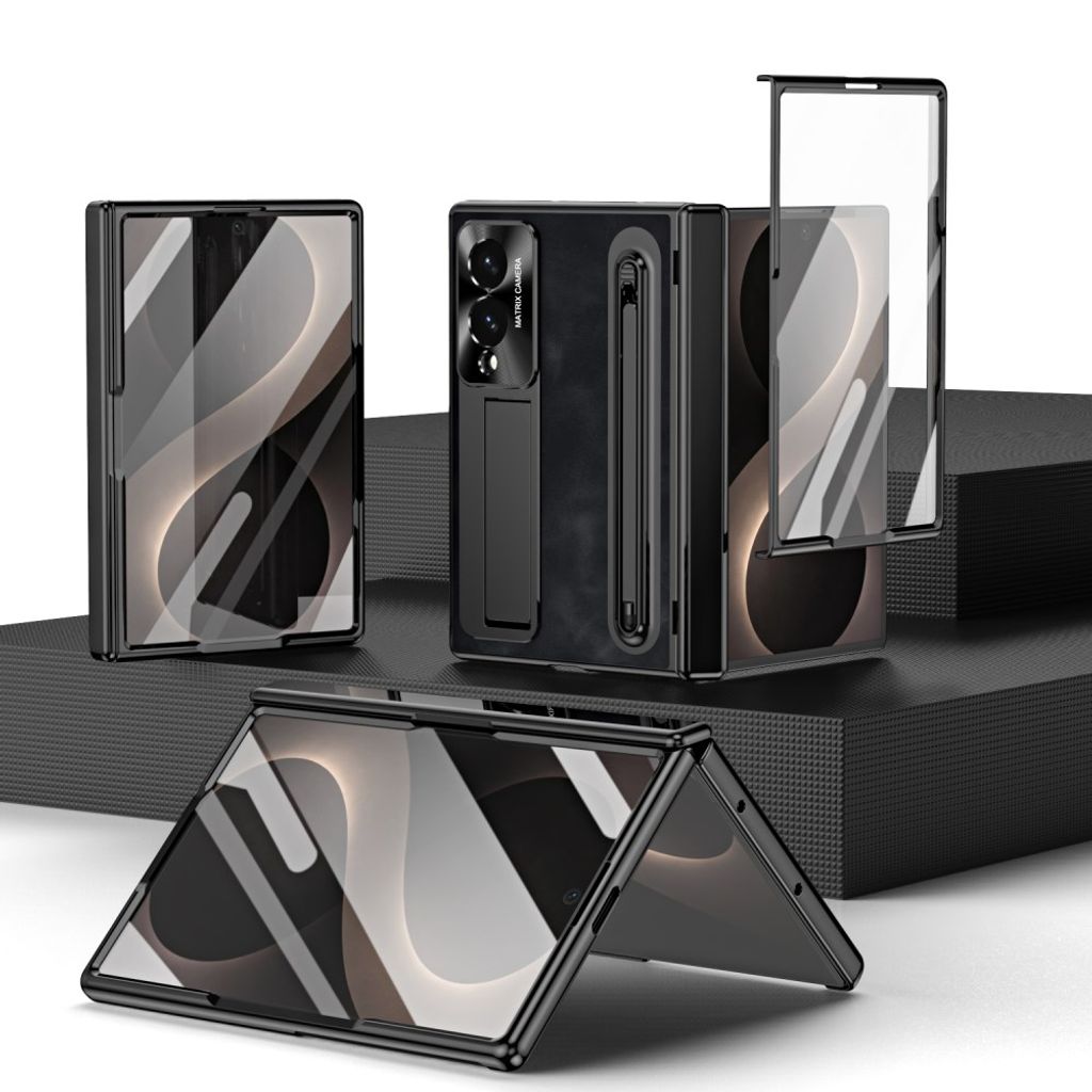 Samsung Galaxy Z Fold8 Cover med skærmbeskytter og stylus - Sort