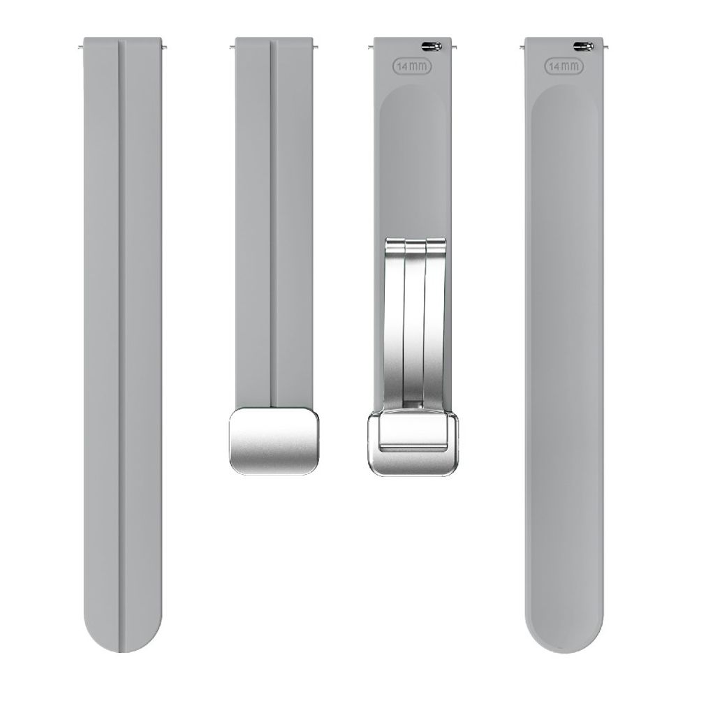 Garmin Lily 2 klokkerem i silikon med magnetisk spenne – lysegrå