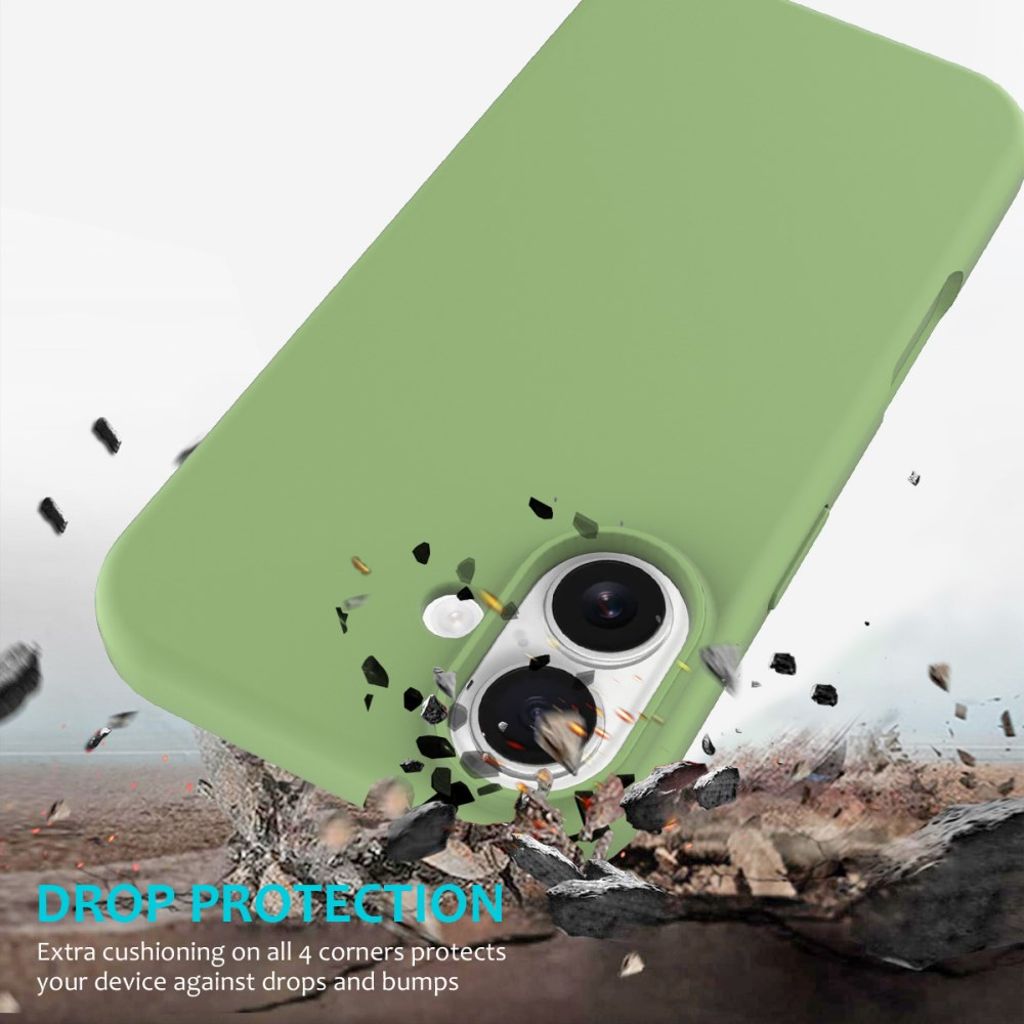 iPhone 17 silicone phone case - green
