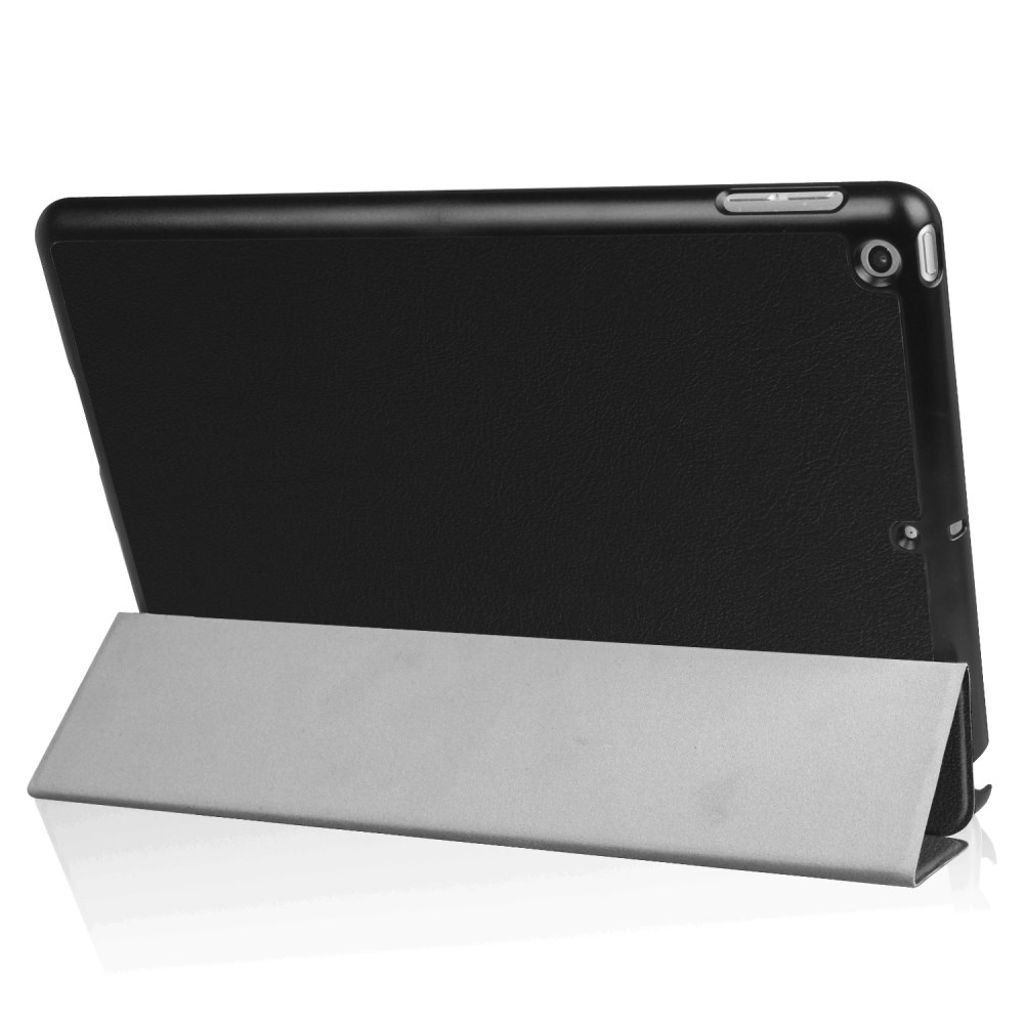 iPad 9.7" 2018/2017 Tri-Fold Fodral i PU-läder - Svart