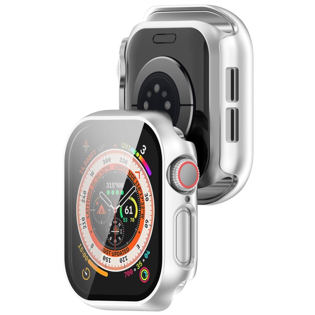 Apple Watch Series 11/10 46 mm deksel med skjermbeskytter – sølv