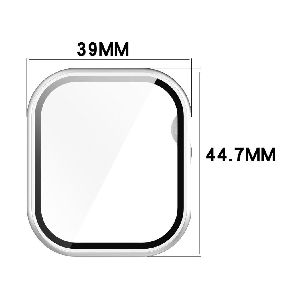 Apple Watch Series 11/10 42 mm deksel med skjermbeskytter – roségull