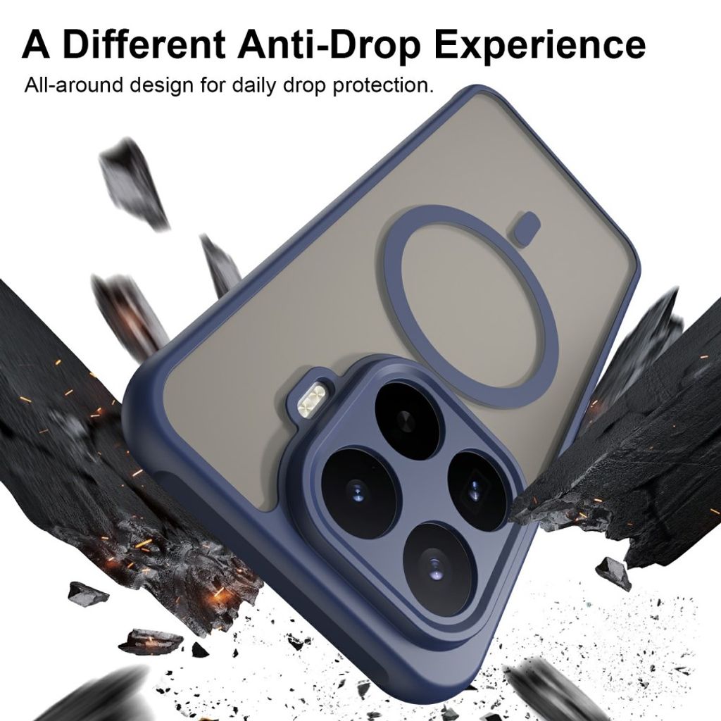 Xiaomi 17T Pro MagSafe-yhteensopiva Kuori Anti-Drop PC+TPU – Sininen
