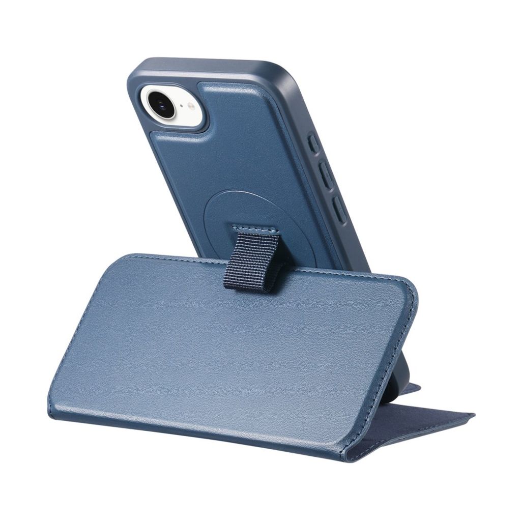 CASENEO iPhone 16e Wallet Cover MagSafe Compatible – Blue