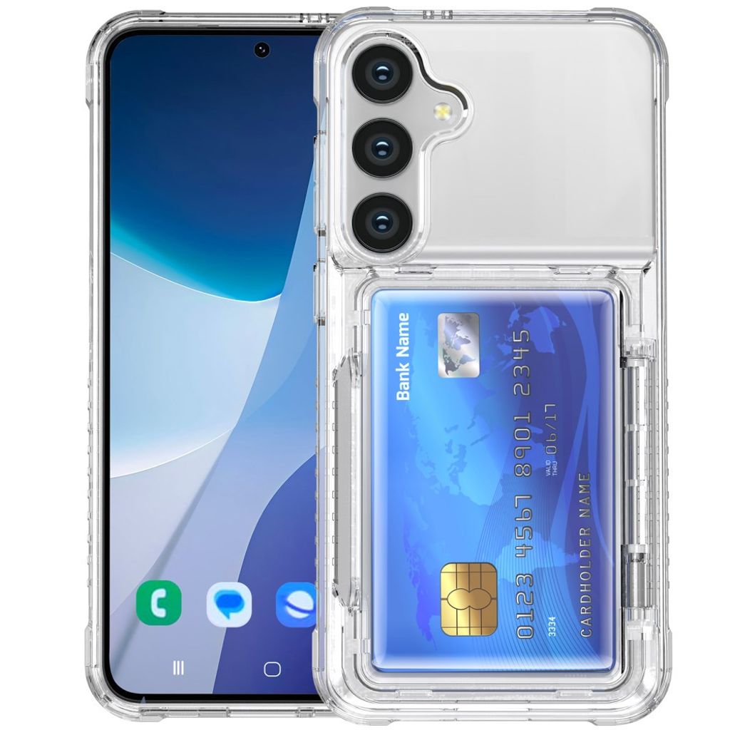 Samsung Galaxy S26 Plus Deksel Kortholder Stativ – Gjennomsiktig