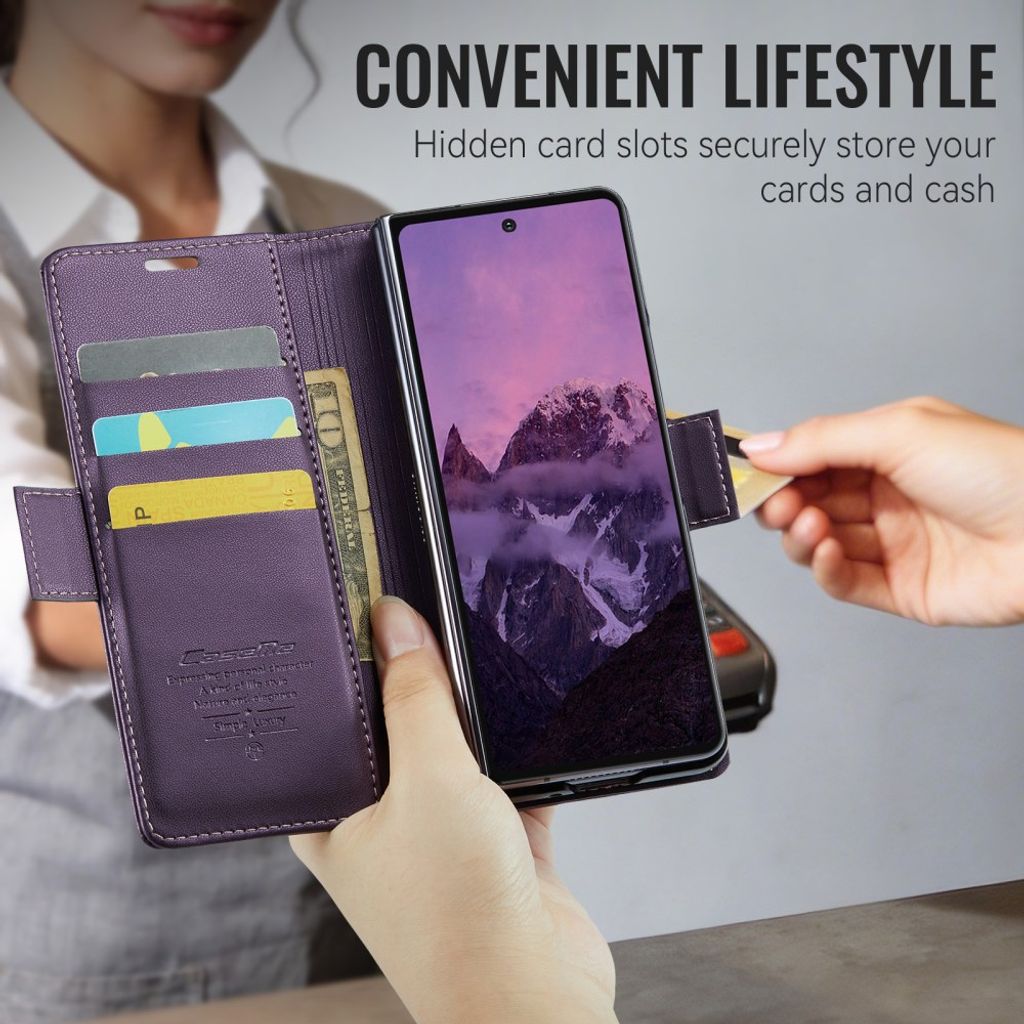 CASEME Samsung Galaxy Z Fold8 Ultra Flip Cover med RFID blokering - Lilla