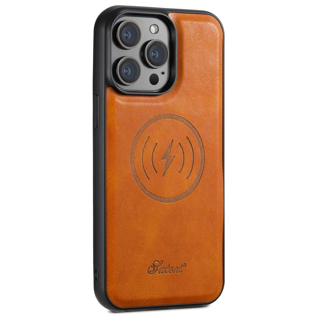 SUTENI H17 iPhone 13 Pro Max Lompakkokuori MagSafe-yhteensopiva – Khaki