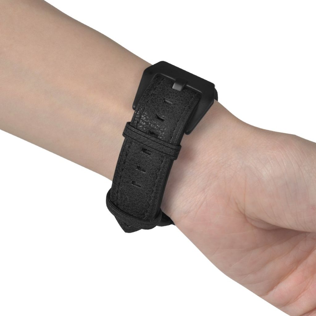 Garmin Forerunner 220/230/235/620/630/735X Klockarmband i PU-läder - Svart