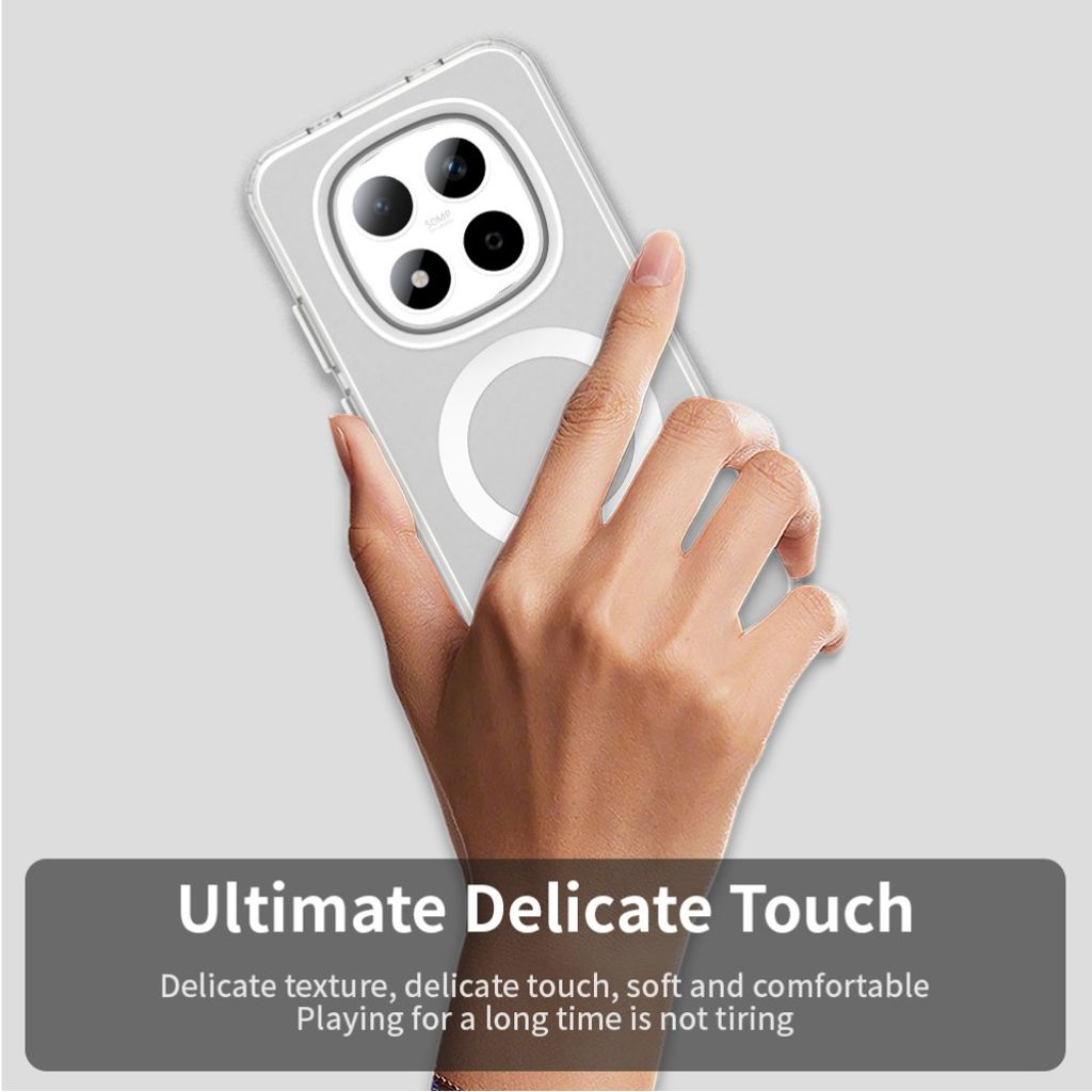 Xiaomi Redmi Note 15 Pro 5G Cover MagSafe kompatibel Hybrid - Hvid