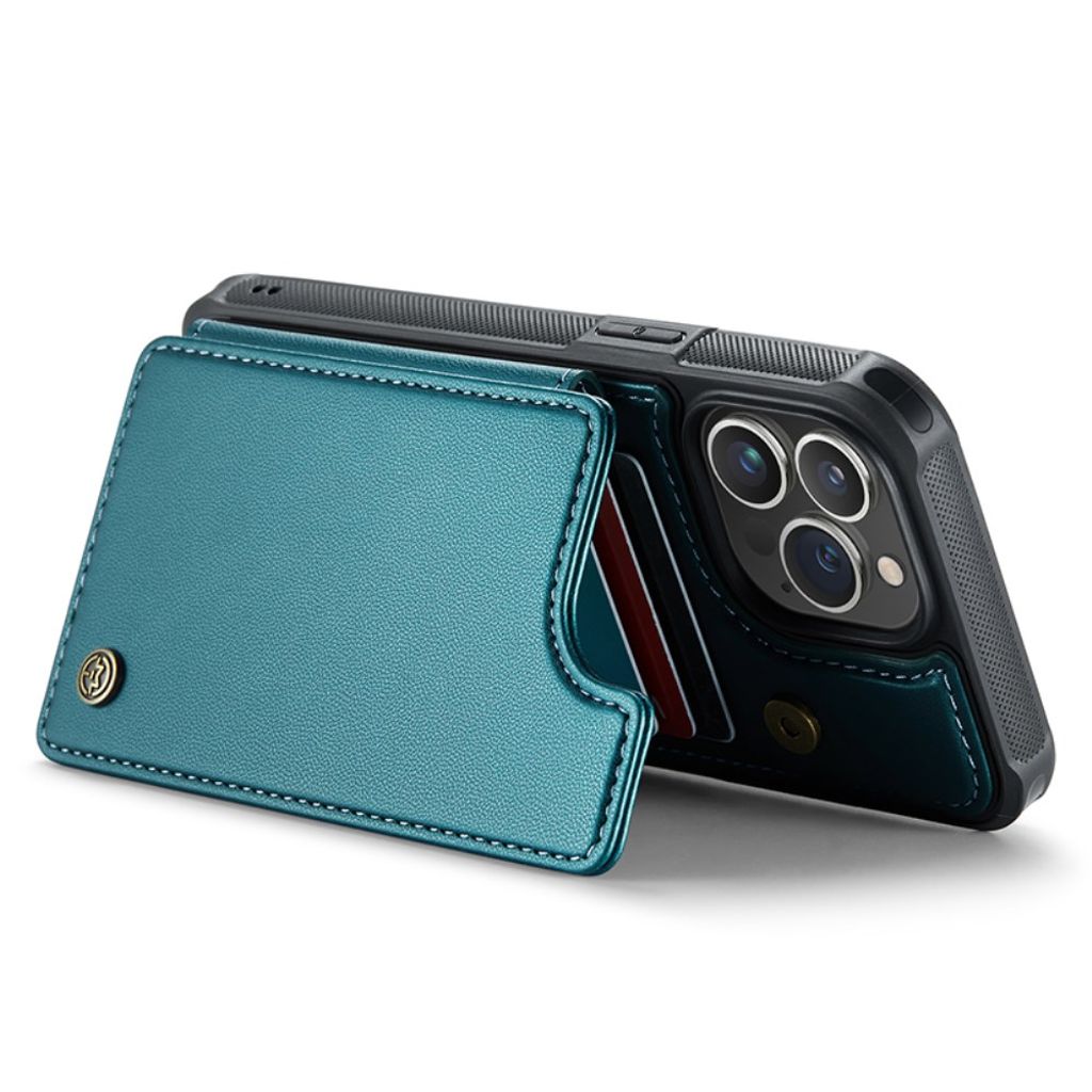 iPhone 13 Pro Max CASEME C22 Lompakkokuori RFID-estävä - Vihreä