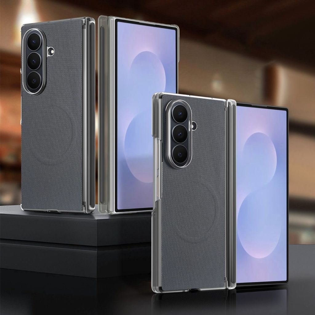 Samsung Galaxy Z Fold8 Ultra MagSafe Kuori PU-nahkaa - Harmaa