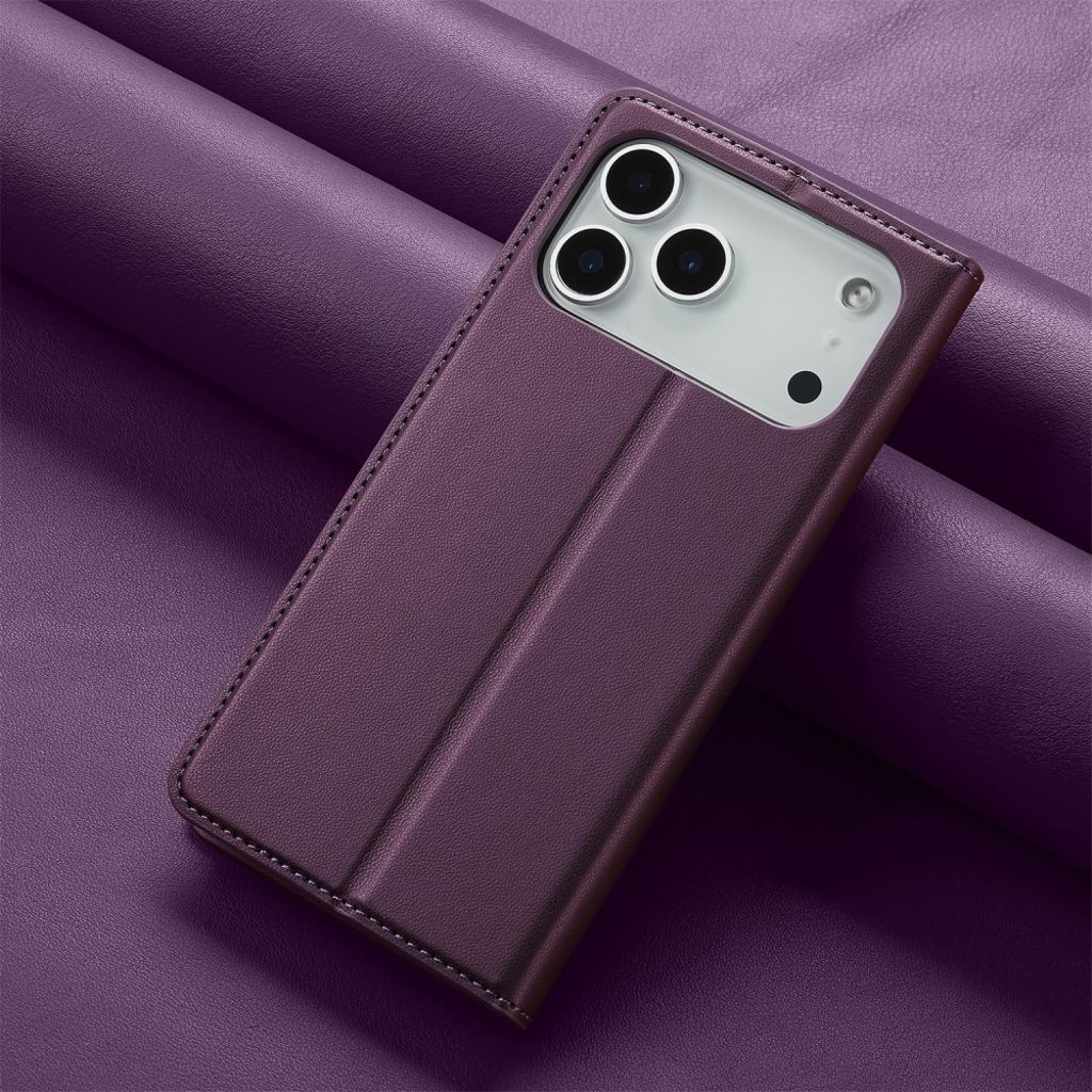 LC.IMEEKE iPhone 17 Pro Wallet Cover - Purple