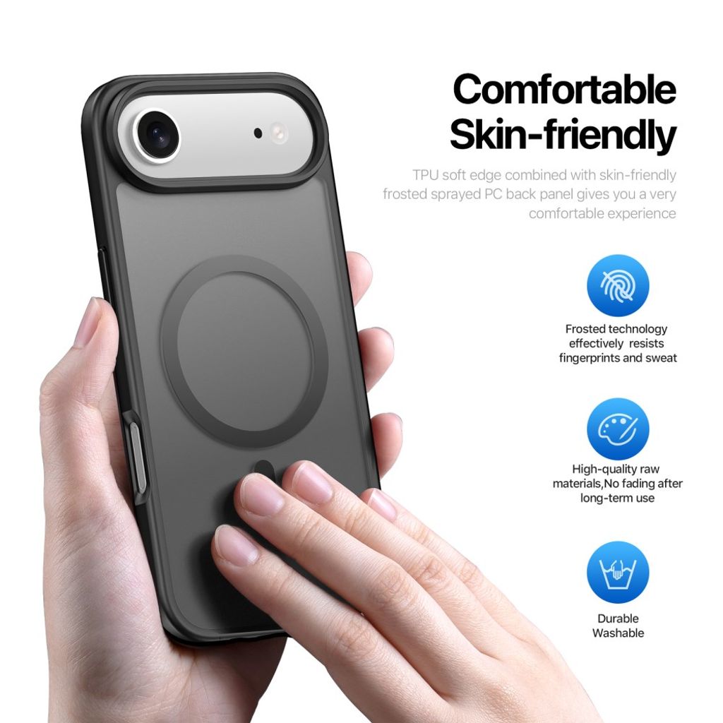 DUX DUCIS iPhone 17 Air Cover med MagSafe - Sort