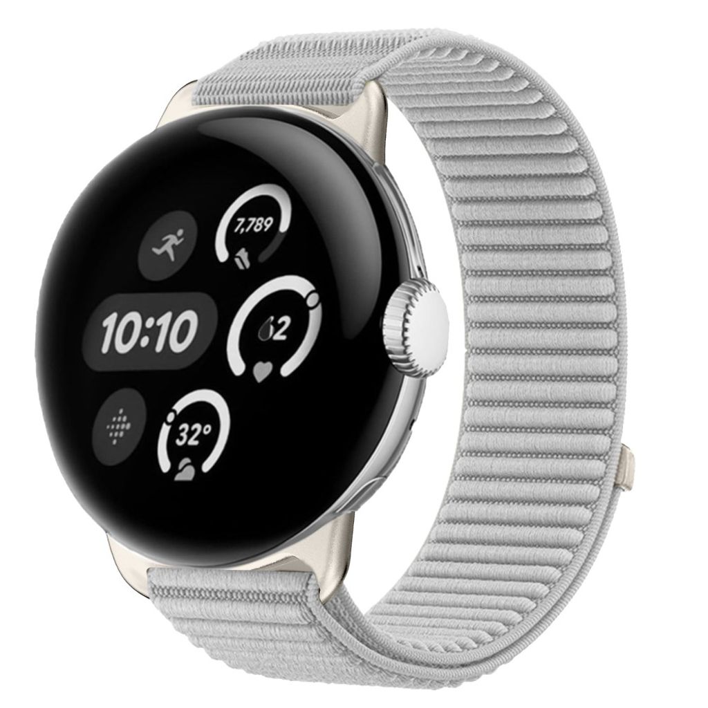 Google Pixel Watch 4 45 mm jne. Kellonranneke Nylon - harmaa