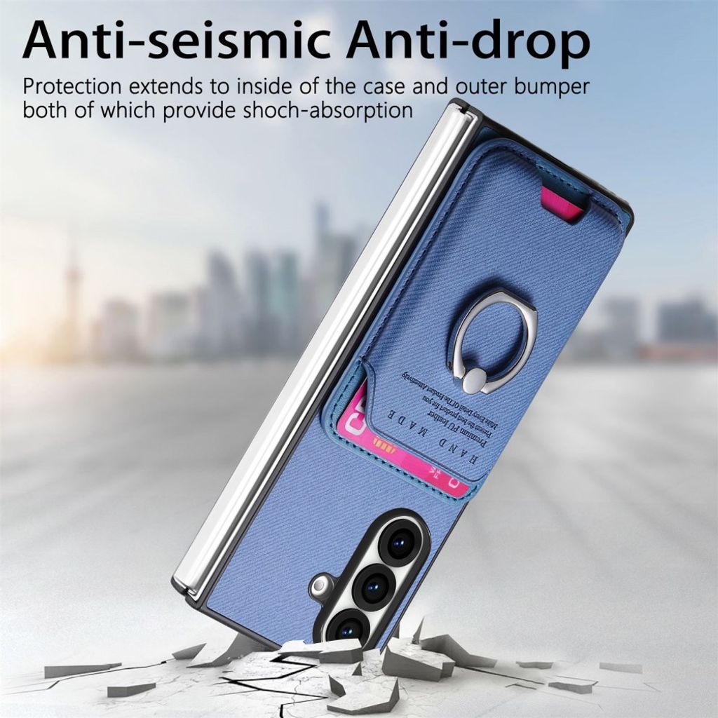 Samsung Galaxy Z Fold8 Ultra MagSafe Kuori irrotettavalla Kortin haltija - Sininen