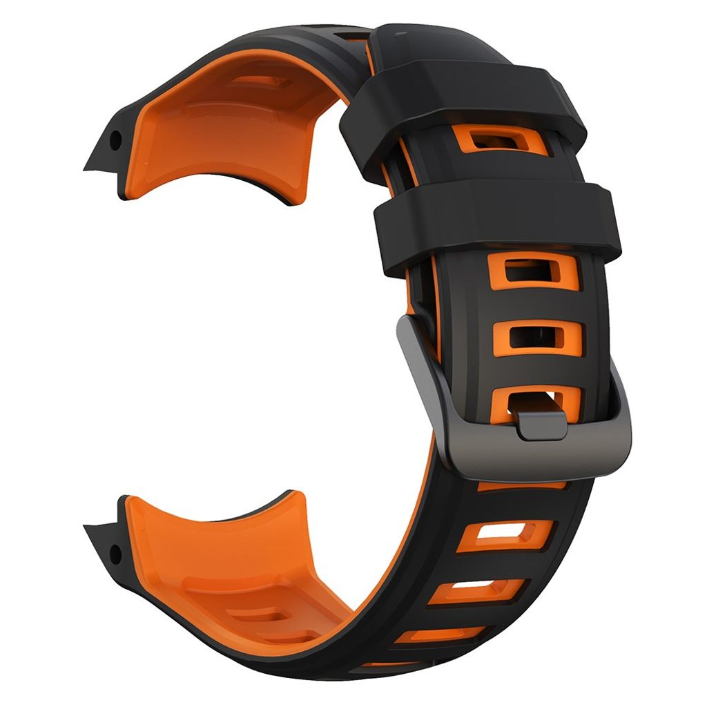 Garmin Instinct 2X Watch Strap Silicone – Black/Orange