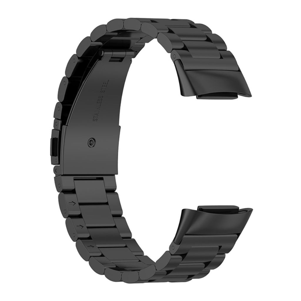 Fitbit Charge 6/5 Klokkereim i rustfritt stål - Svart