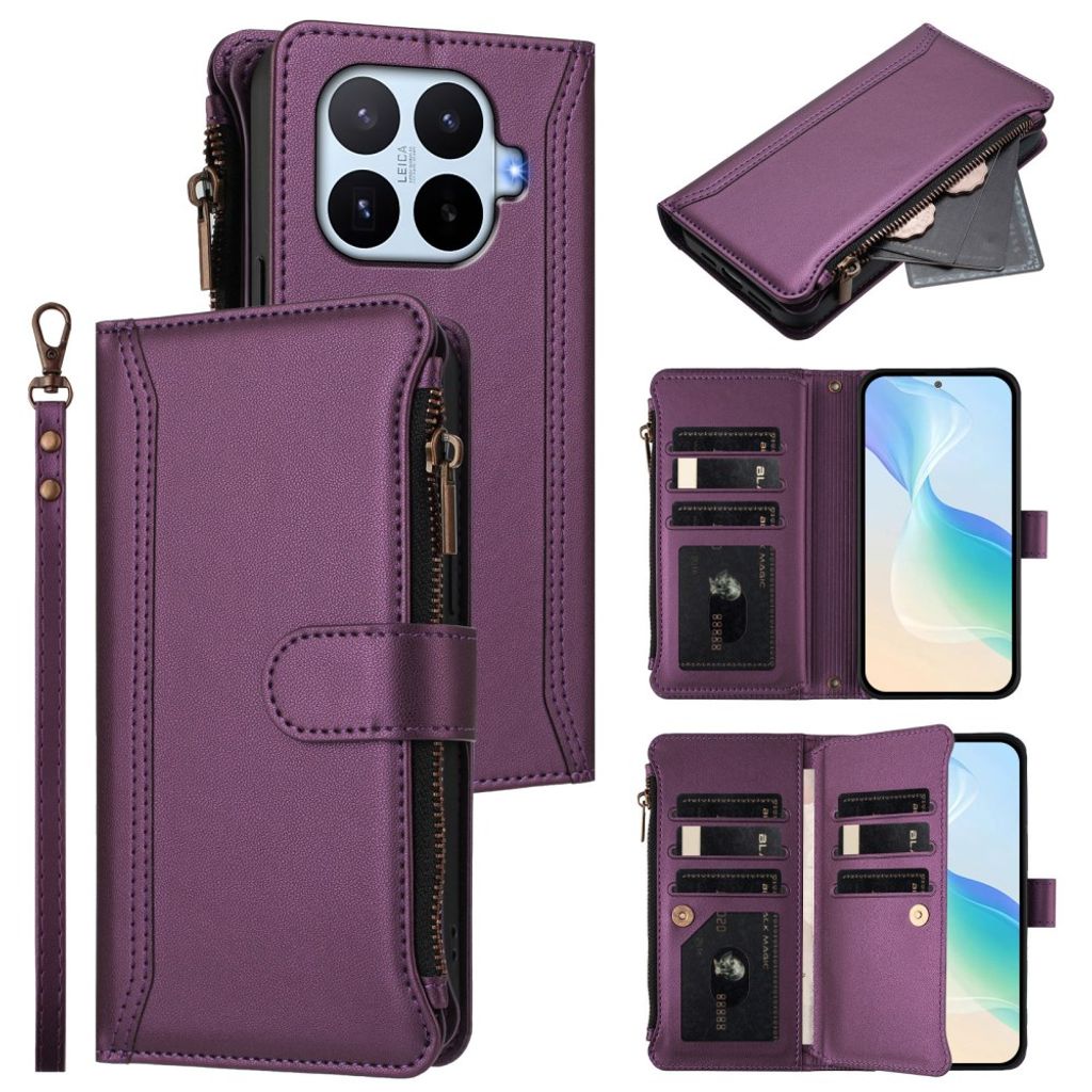 Xiaomi 17T Pro Lompakkokotelo 9 korttipaikalla - Violetti