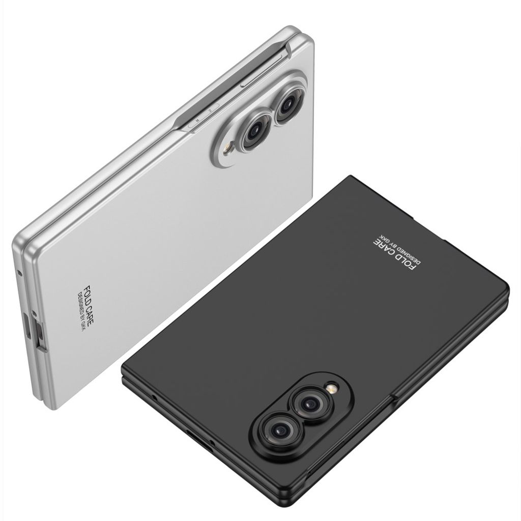 GKK Samsung Galaxy Z Fold8 Deksel med Herdet Glassbeskytter - Titan Grå