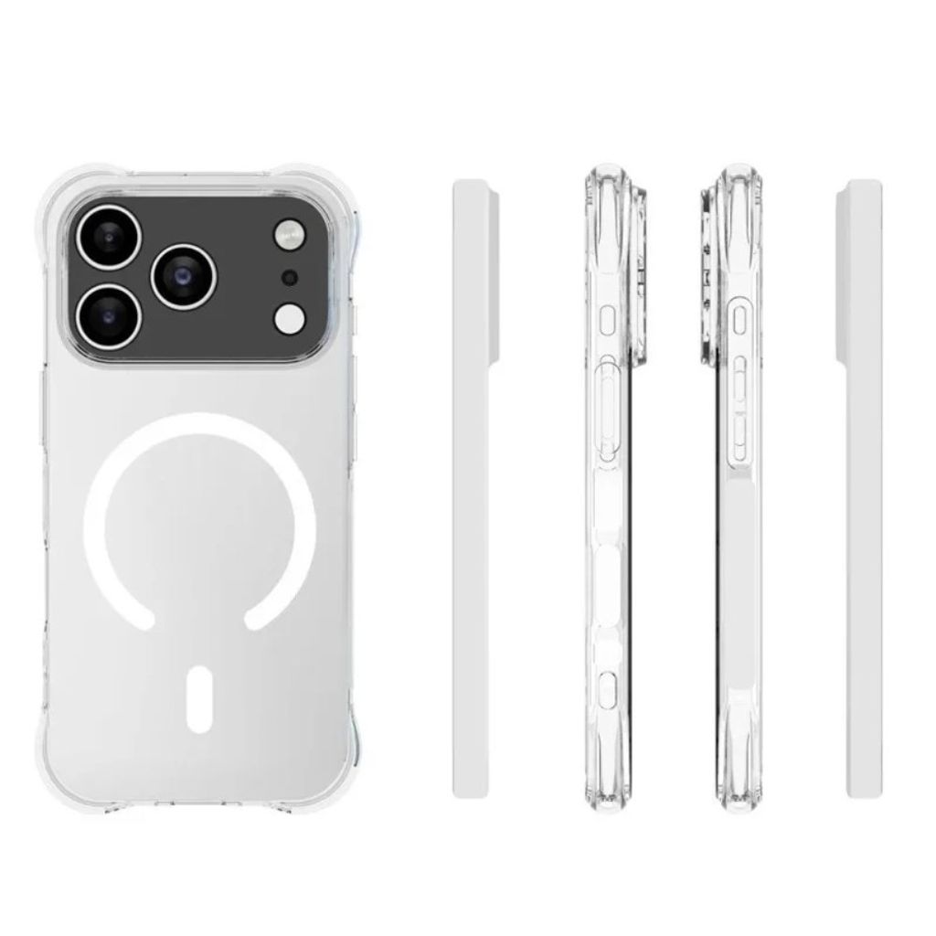 iPhone 18 Pro Max MagSafe Skal med Skärmskydd - Transparent