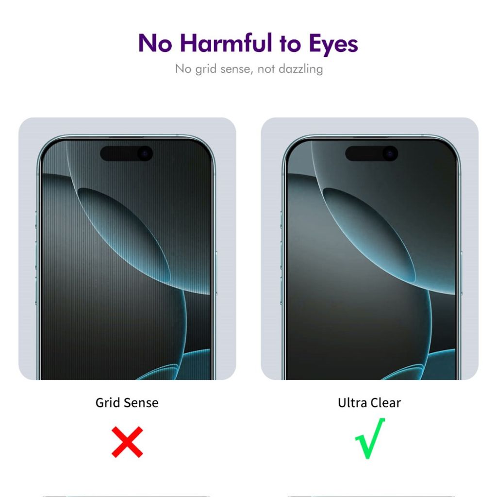 ENKAY HAT PRINCE iPhone 18 Pro Max/17 Pro Max Privacy Skjermbeskytter - Svart