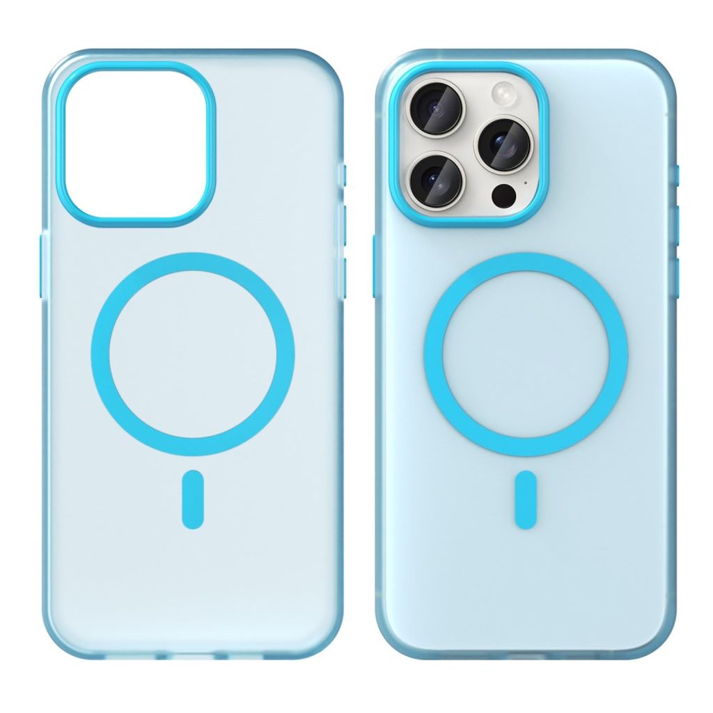 iPhone 15 Pro Max Cover med MagSafe - Blå
