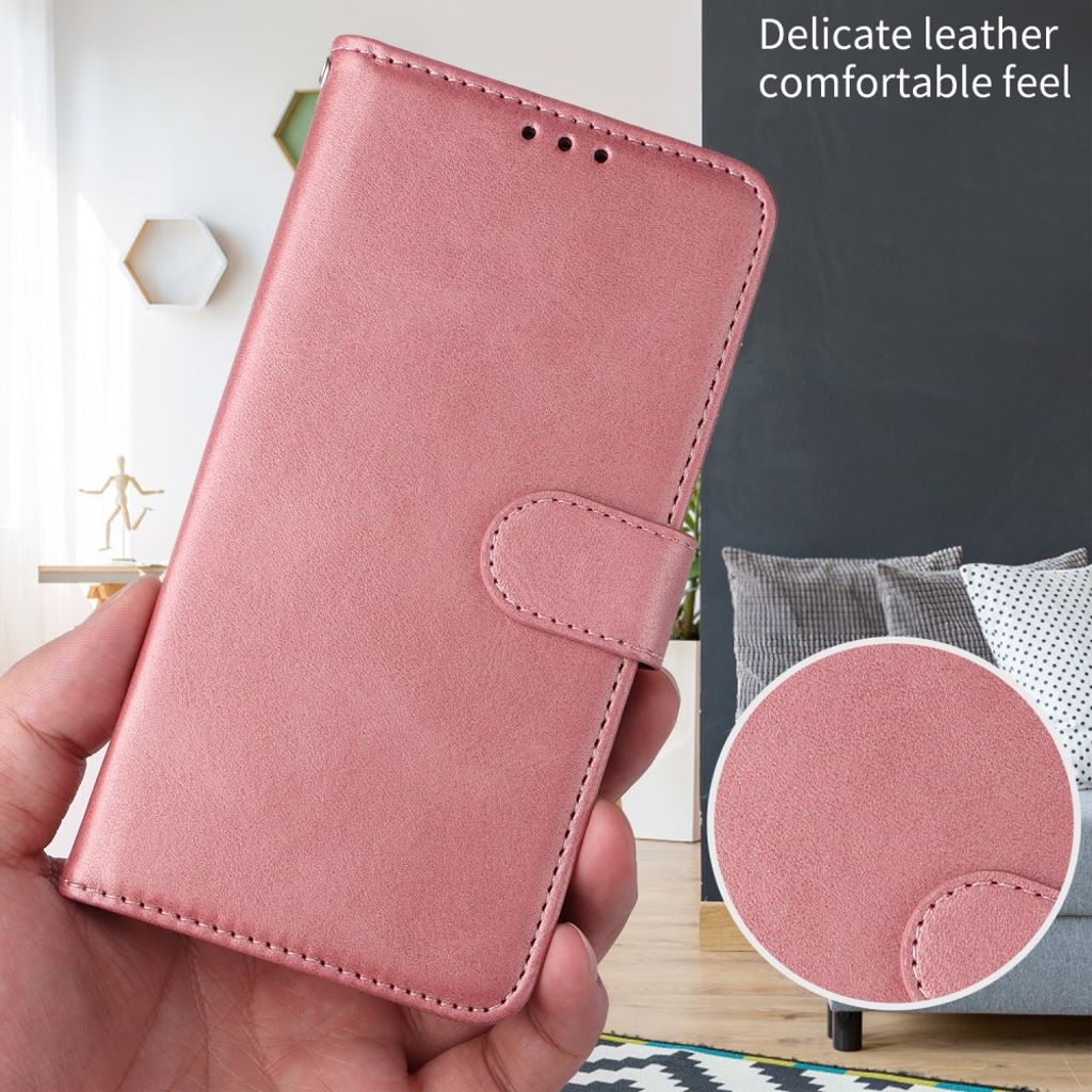 Motorola Edge 70 5G Plånboksfodral PU-läder - Rosa