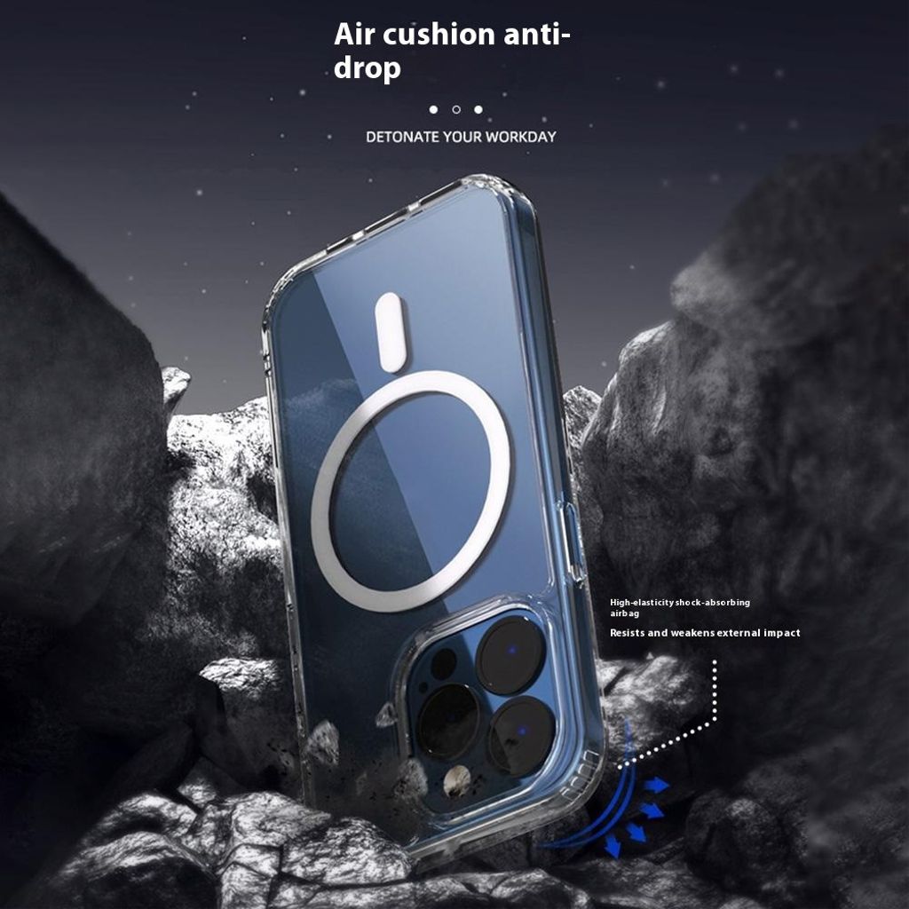 iPhone 15 Pro MagSafe-kompatibelt Skal – Transparent