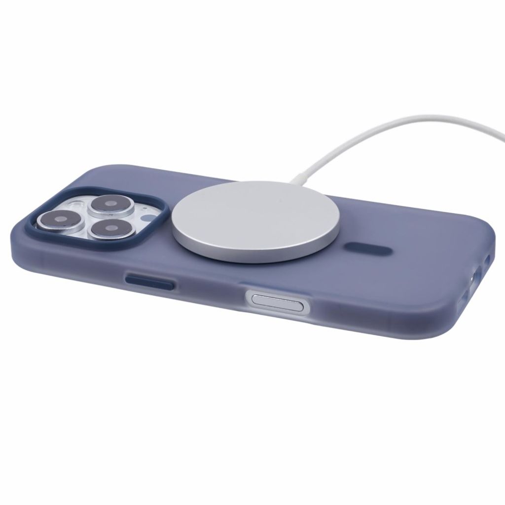 iPhone 13 Pro Max Kuori MagSafe-yhteensopiva TPU Läpikuultava - Tummansininen