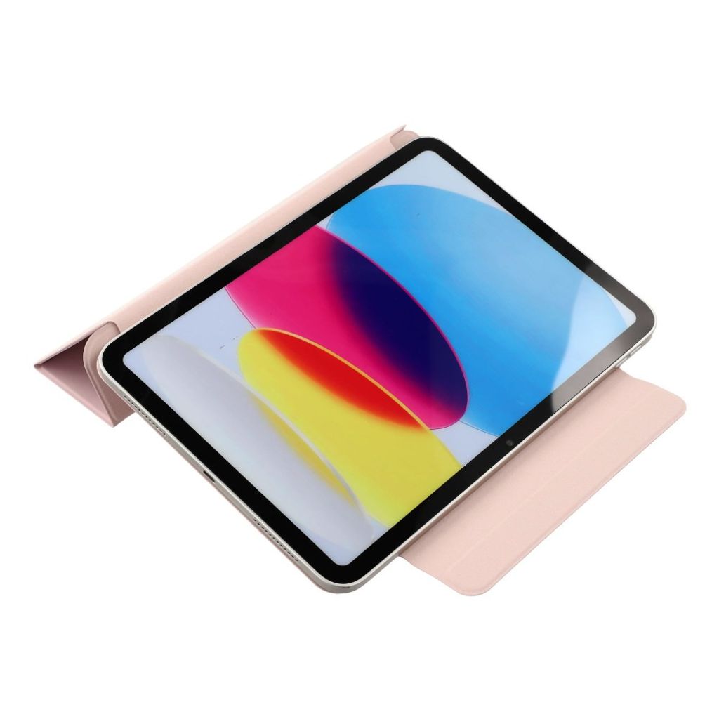 iPad A16 11" 2025/10.9" 2024 Tri-fold flip cover i kunstlæder - Lyserød