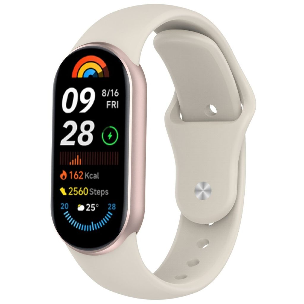 Xiaomi Smart Band 10/9/8 Kellonranneke Silikoni – Starlight