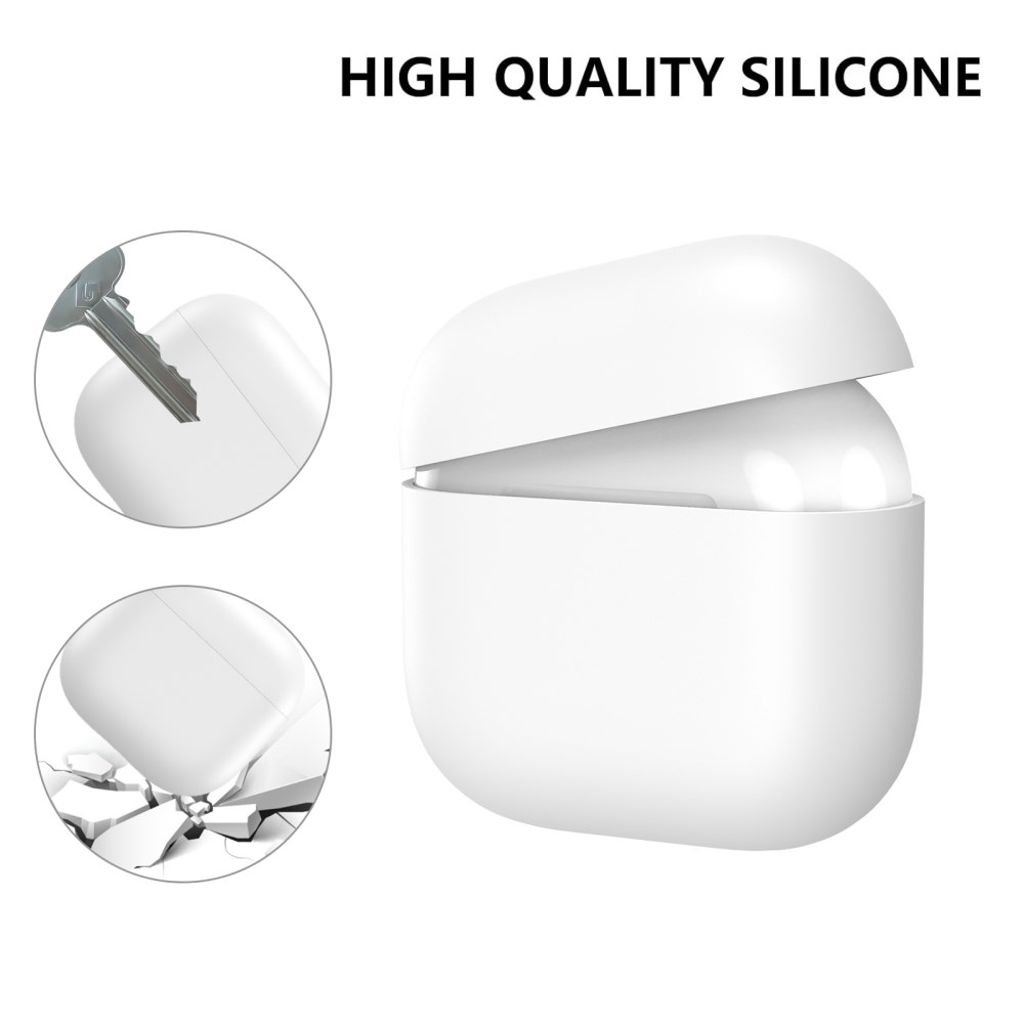 AHASTYLE Apple AirPods 4 Skal Silikon - Vit