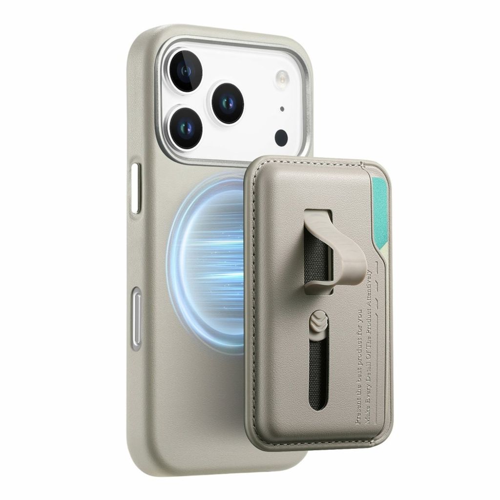 iPhone 17 Pro Max Kortholder Deksel MagSafe - Grå