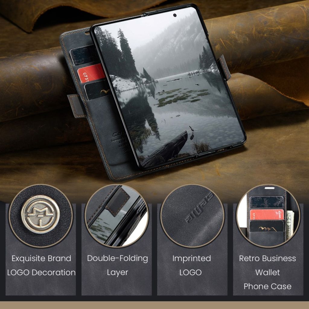 CASEME Samsung Galaxy Z Fold7 5G Plånboksfodral - Svart