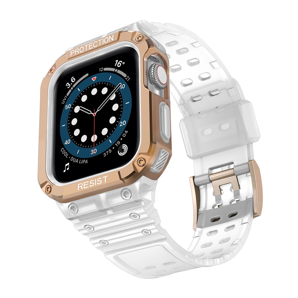 Protect Armored Kuori & Kellonranneke Apple Watch 38/40/41mm - Ruusu kultaa