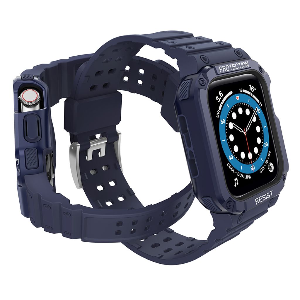 Protect Armored Kuori & Kellonranneke Apple Watch 38/40/41mm - Sininen