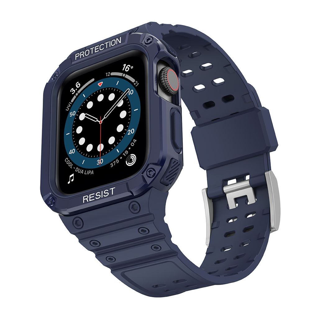 Protect Armored Kuori & Kellonranneke Apple Watch 38/40/41mm - Sininen