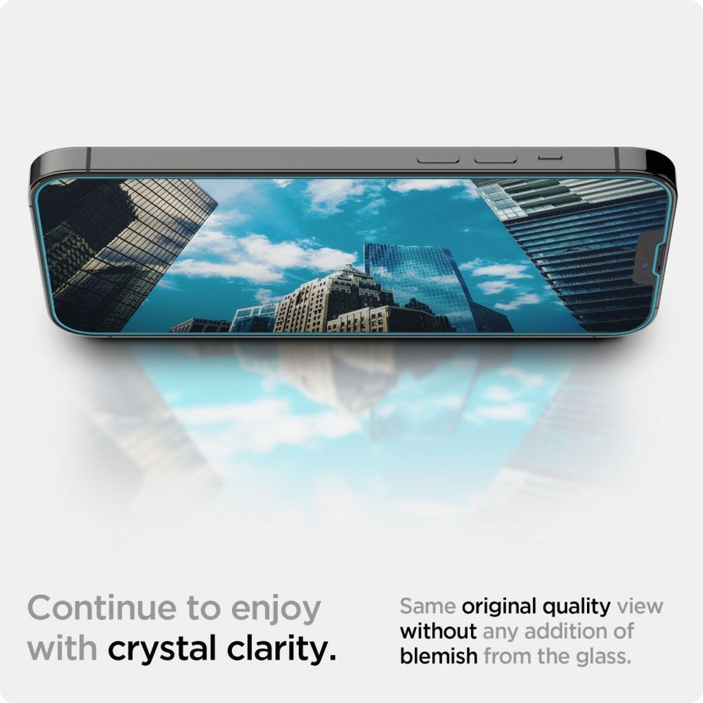 Spigen Glas.tR EZ Fit Skjermbeskytter til iPhone 13/13 Pro/14/16e